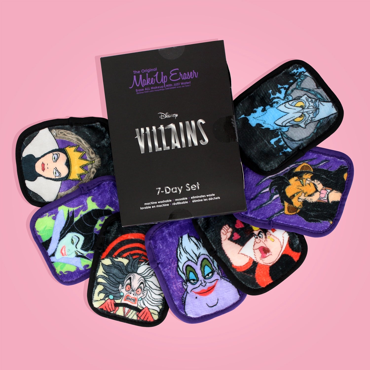 Disney Villains 7 Piece Makeup Eraser Set – The Pink a la Mode