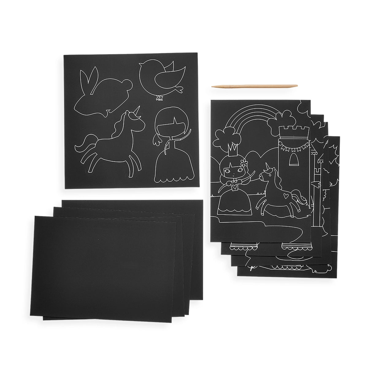 Scratch &amp; Scribble Art Kit: Princess Garden