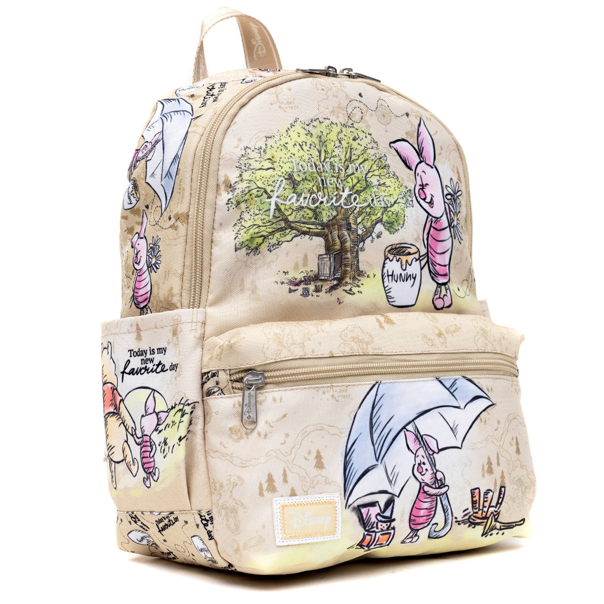 Disney Winnie the Pooh Piglet Park Day Nylon Mini Backpack
