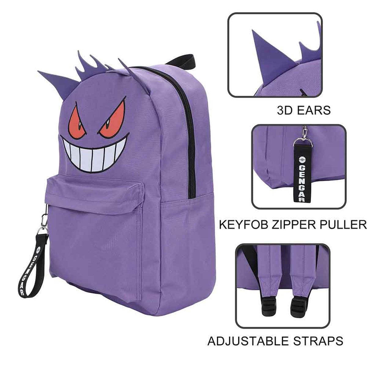 Pokemon Gengar 3D Full Size Backpack