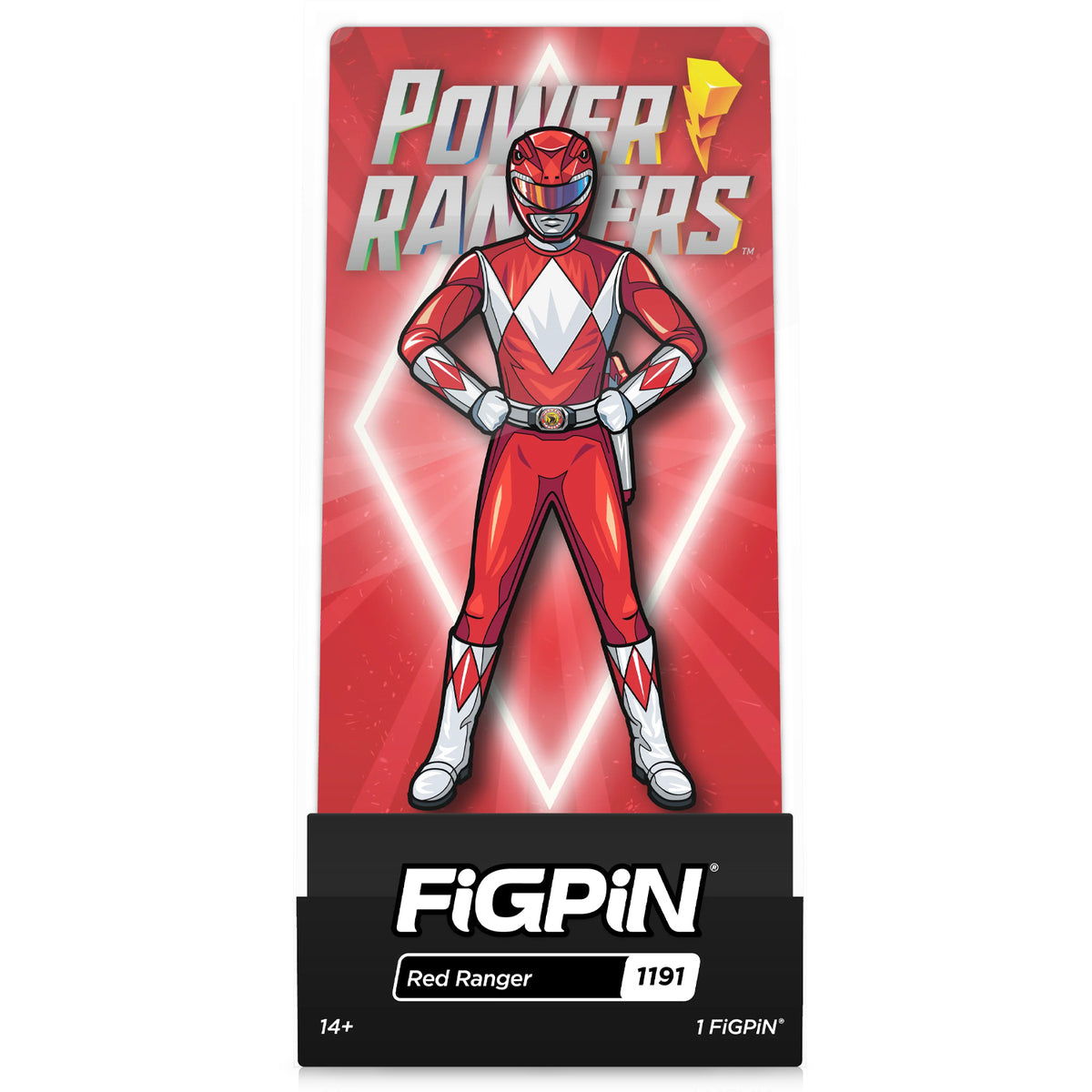 Power Rangers Red Ranger 3&quot; Collectible Pin #1191