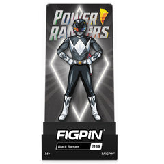 Power Rangers Black Ranger 3" Collectible Pin #1189