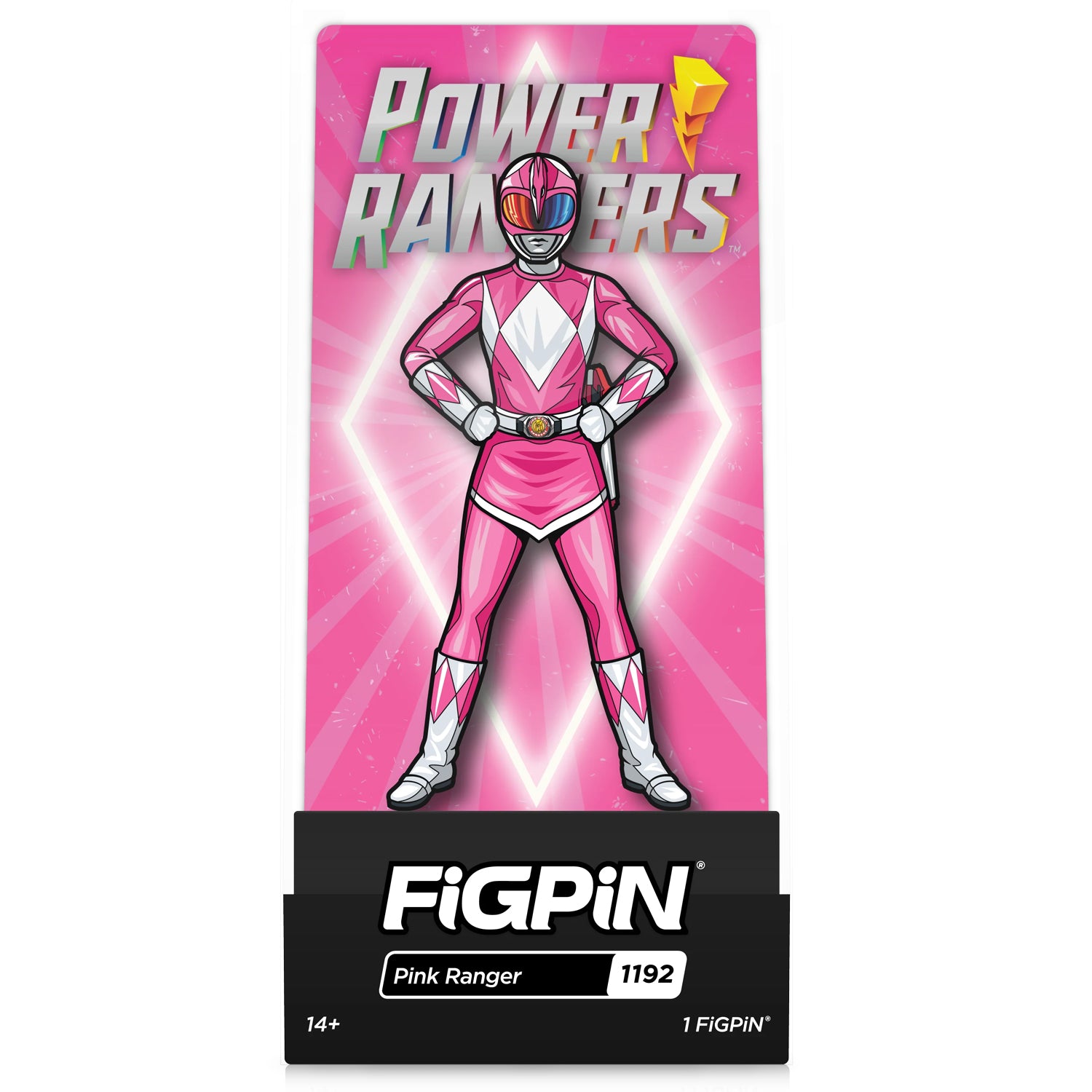 Power Rangers Pink Ranger 3" Collectible Pin #1192