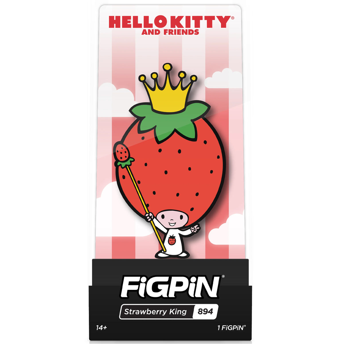 Sanrio Hello Kitty Strawberry King Limited Edition 3&quot; Collectible Pin #894