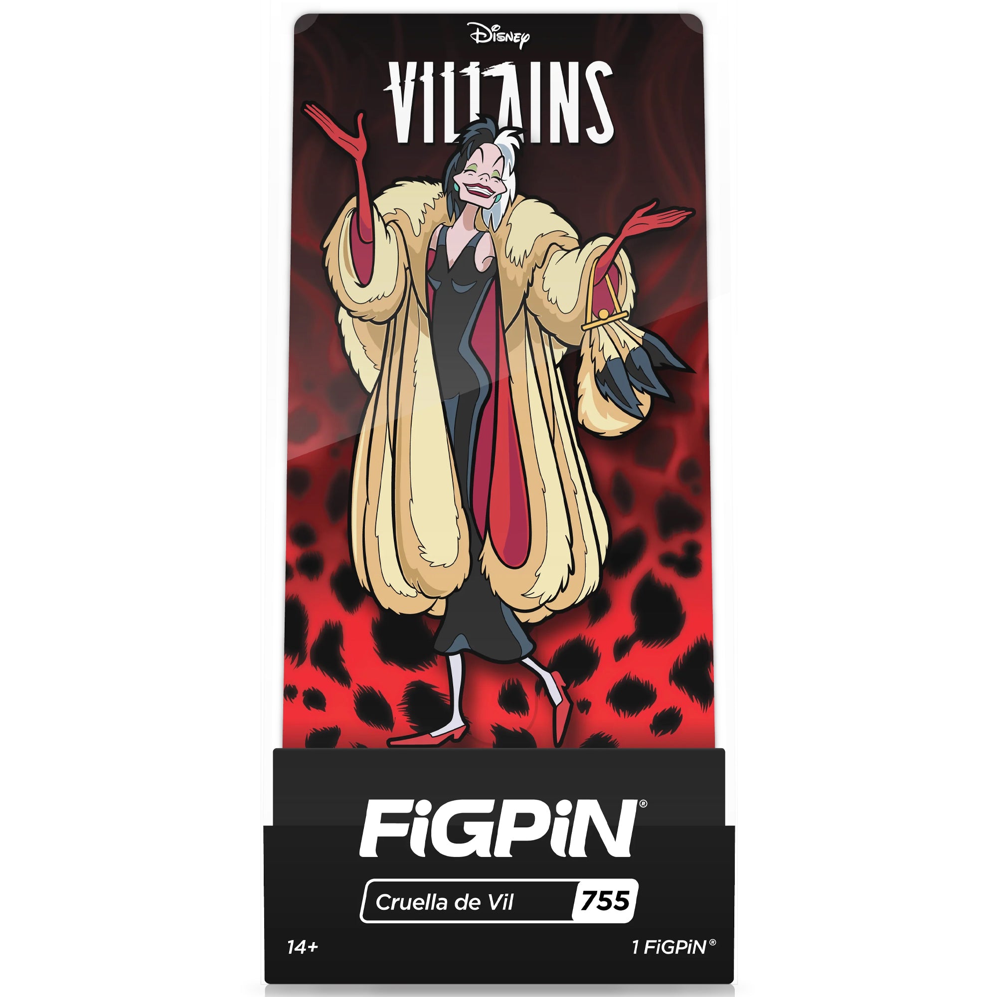 Disney Villains Cruella de Vil 3" Collectible Pin #755