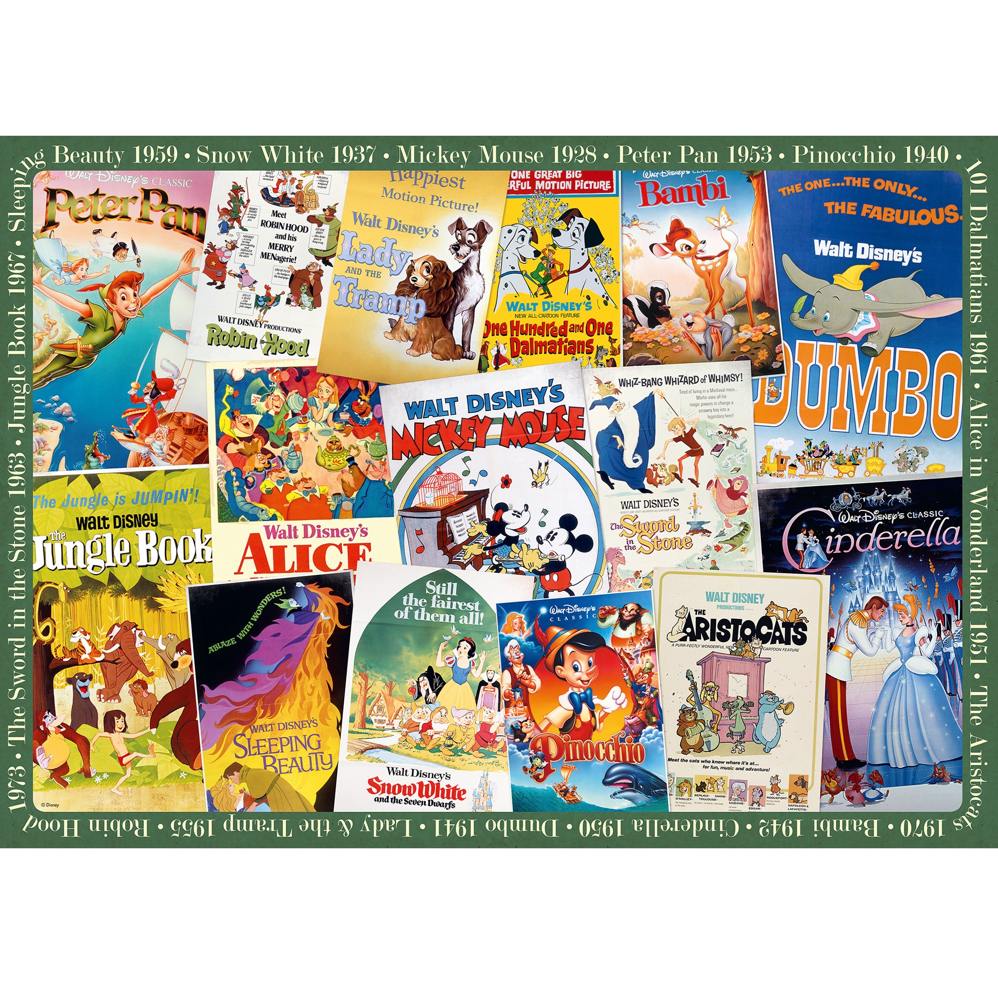 Disney Vintage Movie Posters 1000pc Puzzle