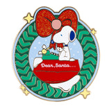 Peanuts Holidays Snoopy Wreath Jumbo Collectible Pin