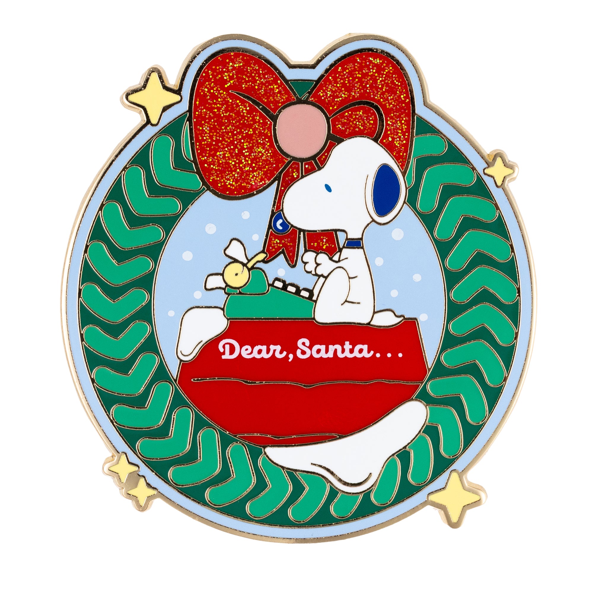 Peanuts Holidays Snoopy Wreath Jumbo Collectible Pin