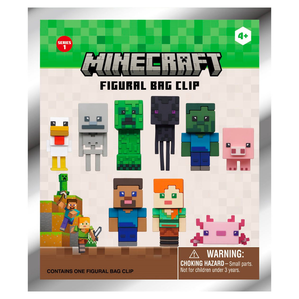 Minecraft Classic Mystery 3D Bag Clip Series 1