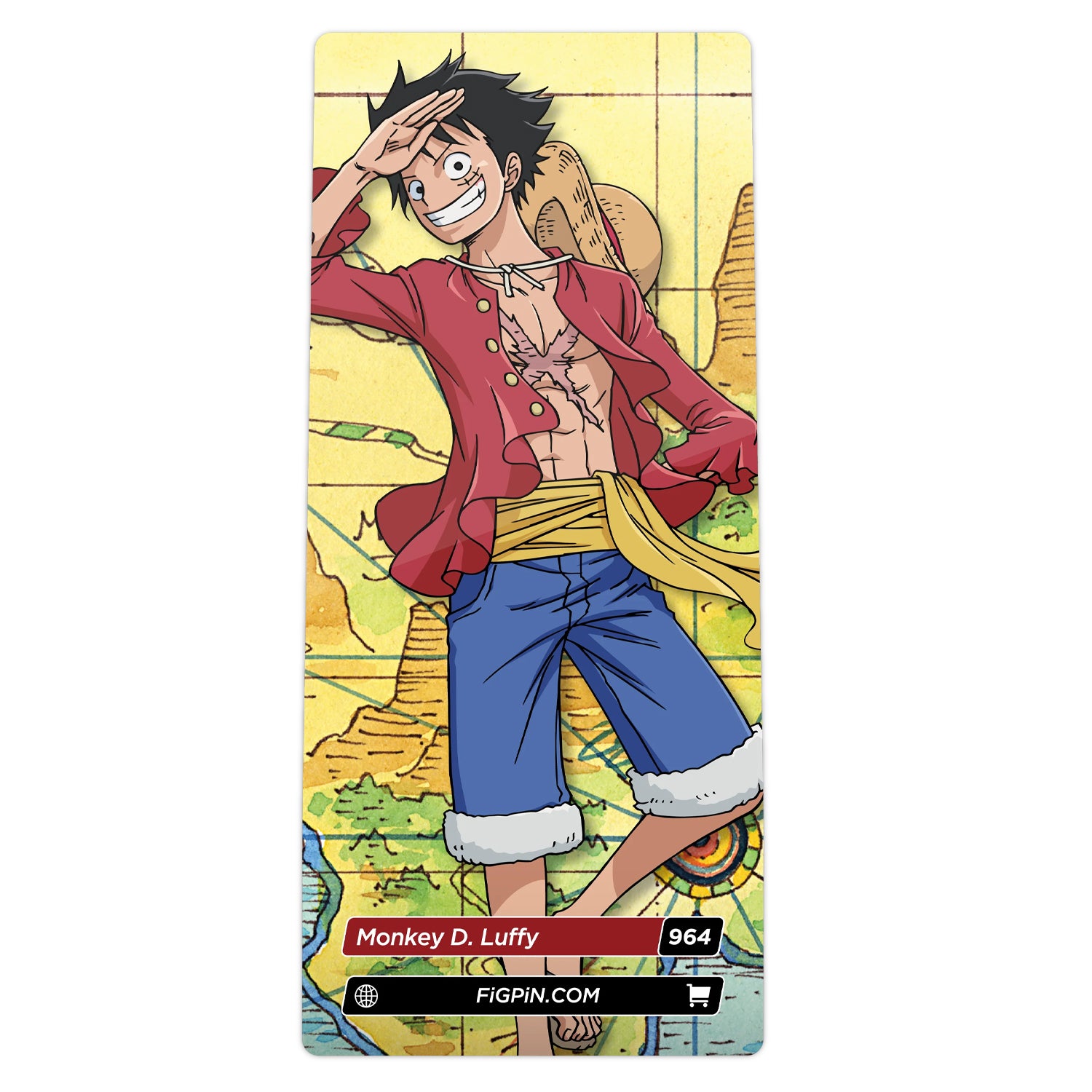 One Piece Monkey D Luffy 3" Collectible Pin #964