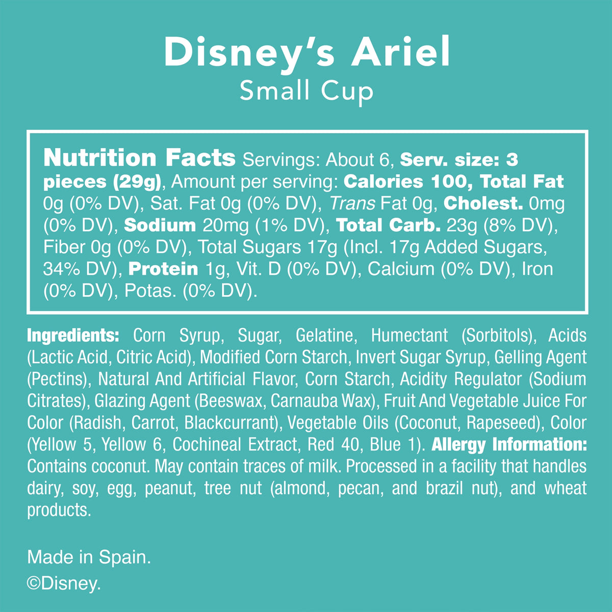 Disney Princess Ariel Fruity Gummy