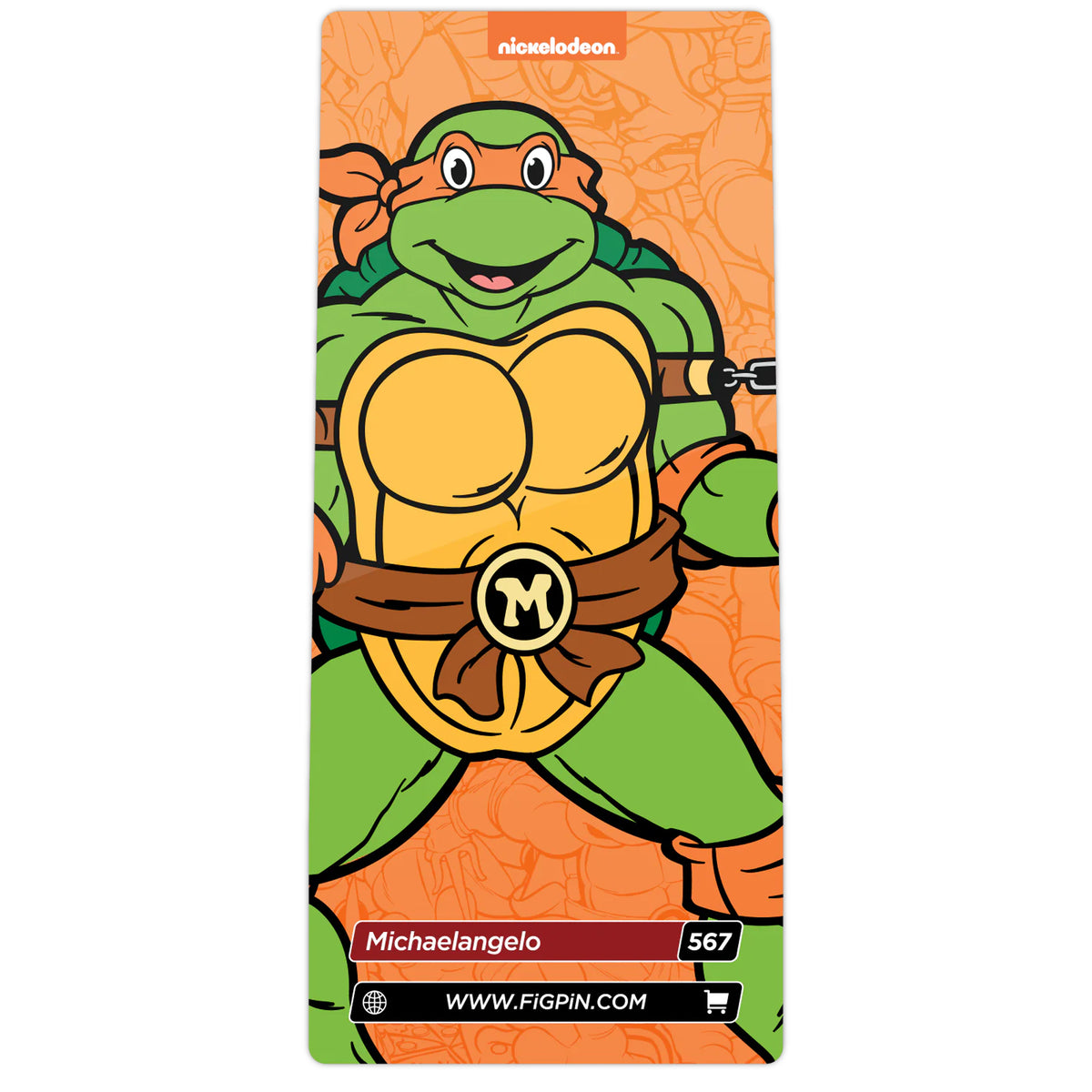 Teenage Mutant Ninja Turtles Michaelangelo 3&quot; Collectible Pin #567