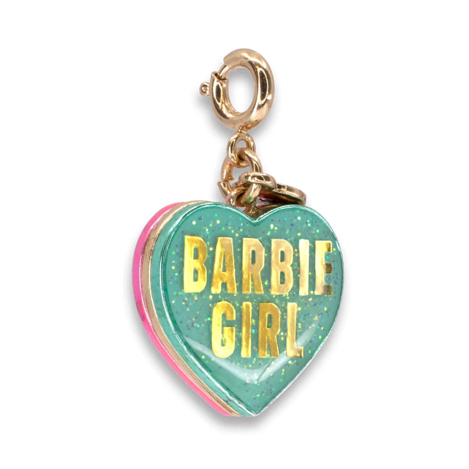 CHARM IT! - Gold Barbie Girl Heart Charm