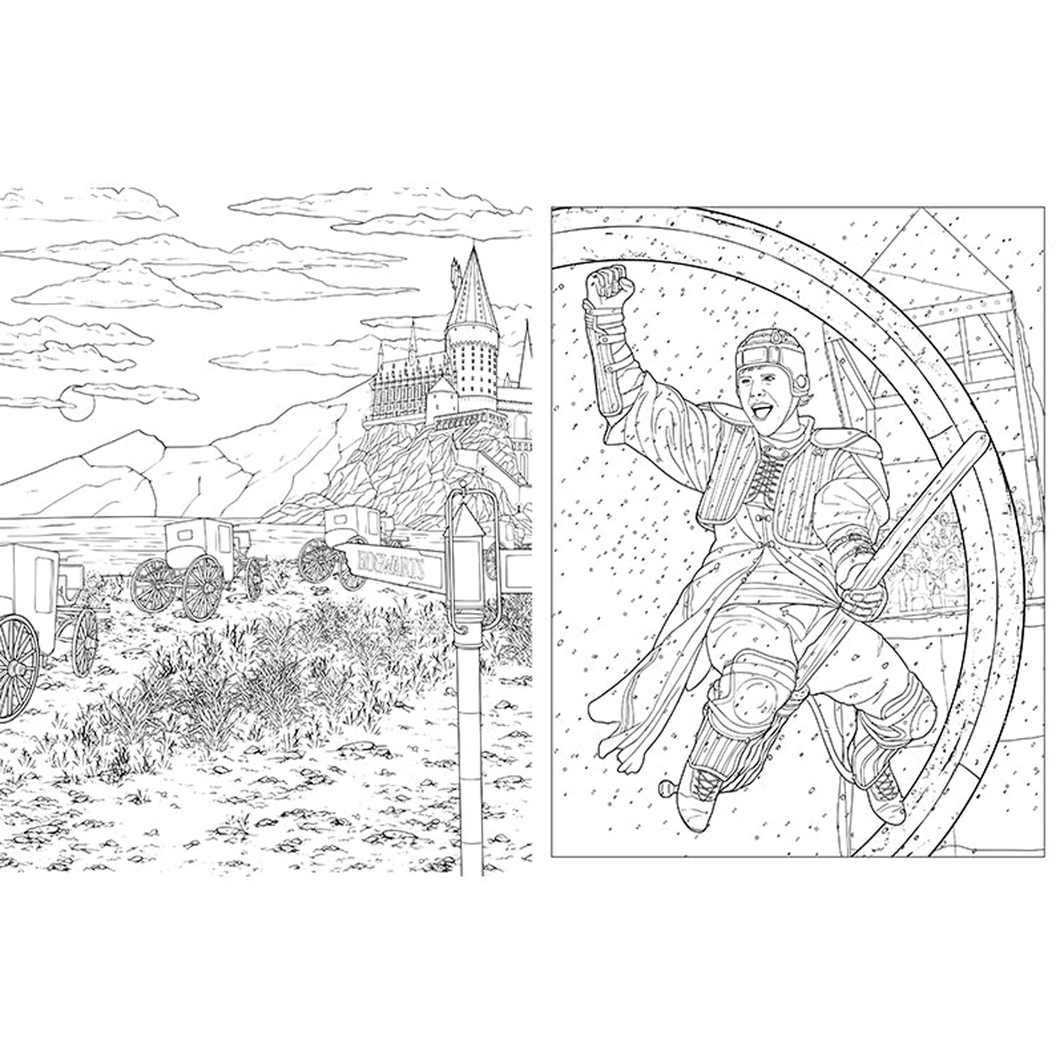 Harry Potter: Travels Through the Wizarding World Coloring Book