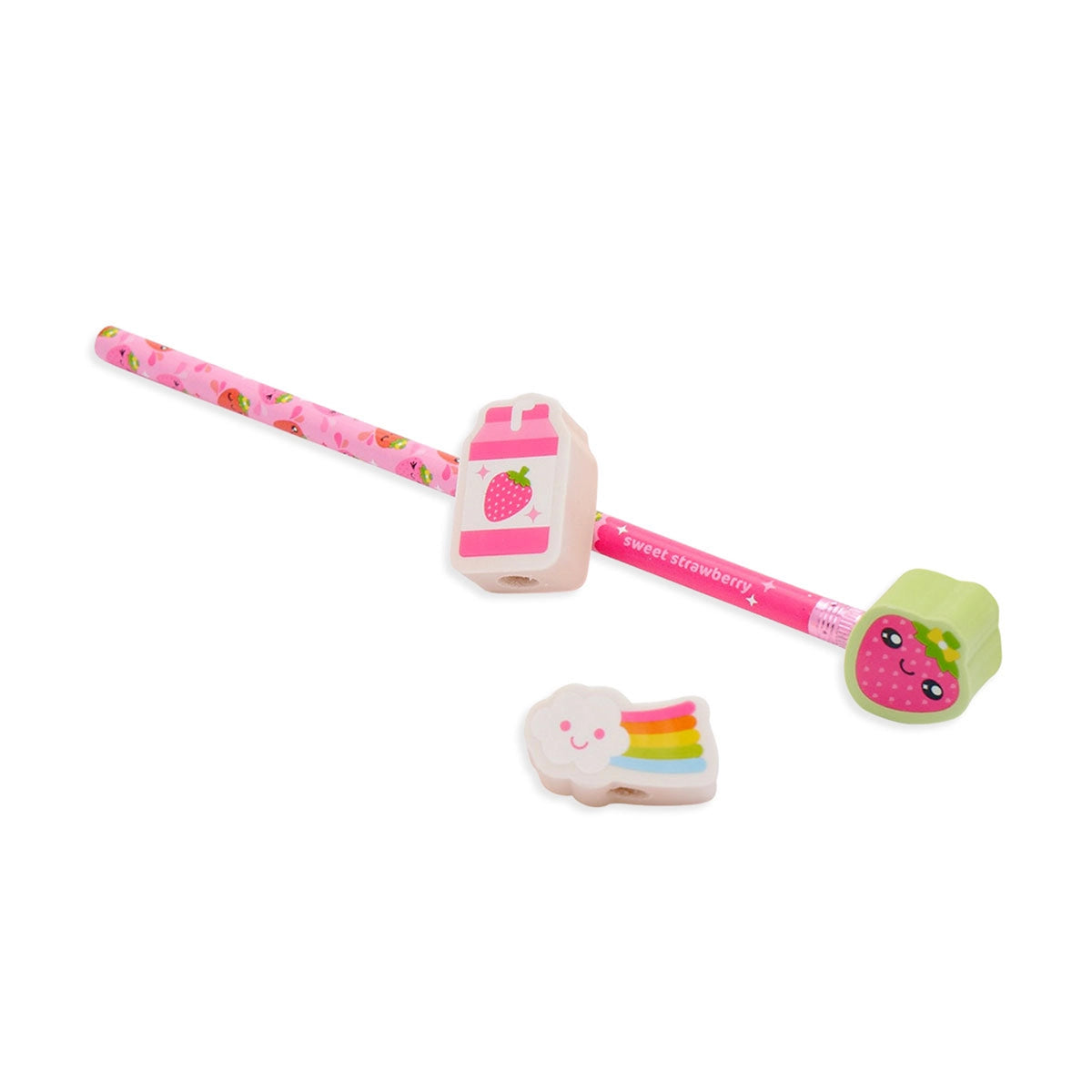 Lil&#39; Juicy Scented Topper Eraser - Strawberry - FINAL SALE