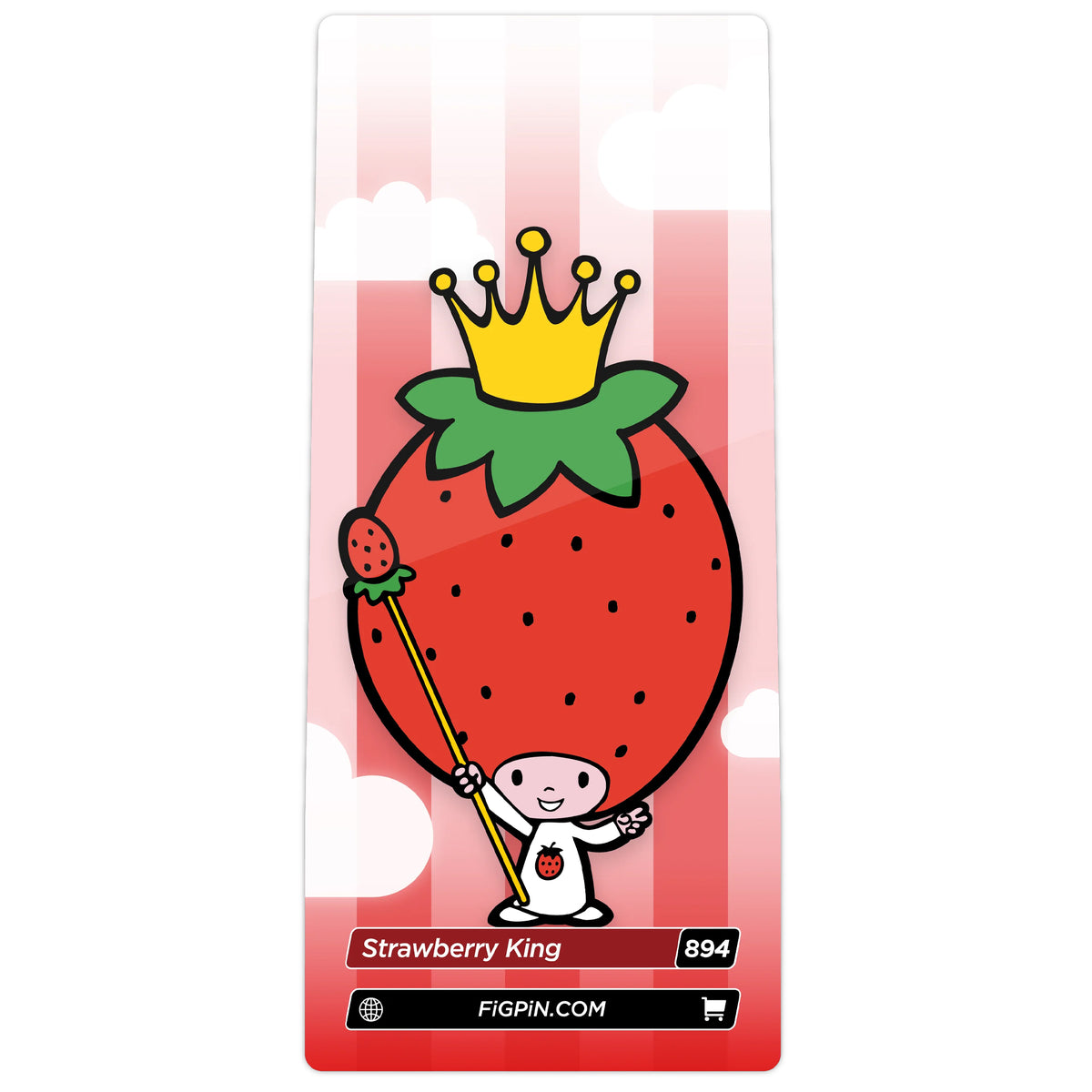 Sanrio Hello Kitty Strawberry King Limited Edition 3&quot; Collectible Pin #894