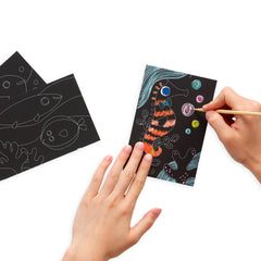 Mini Scratch & Scribble Art Kit: Friendly Fish