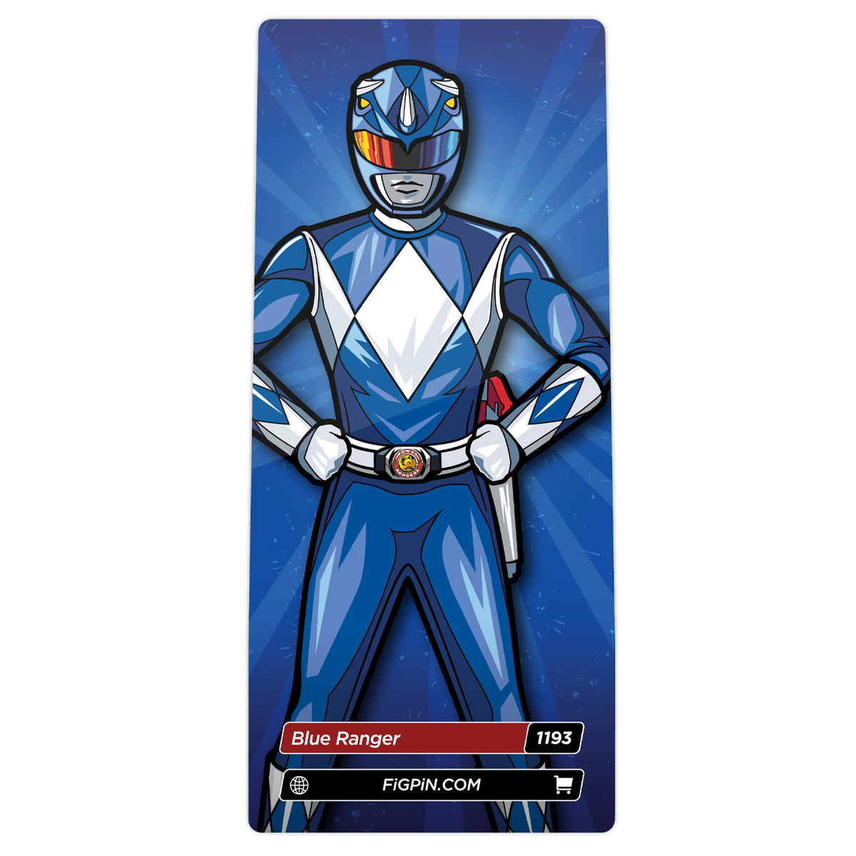 Power Rangers Blue Ranger 3&quot; Collectible Pin #1193