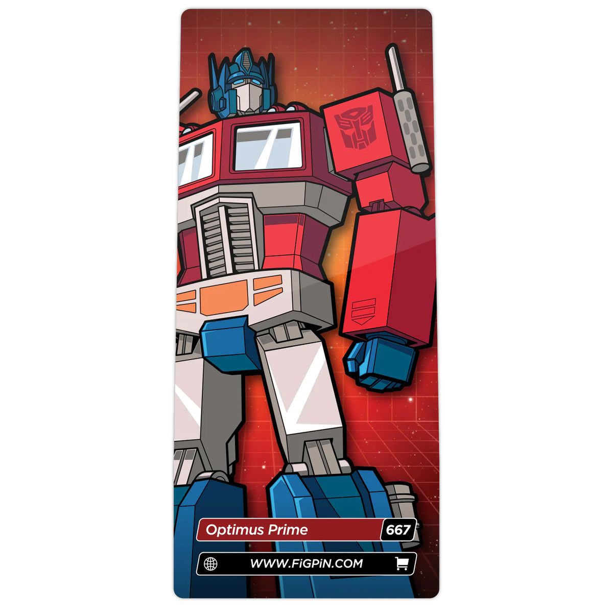 Transformers Optimus Prime 3&quot; Collectible Pin #667