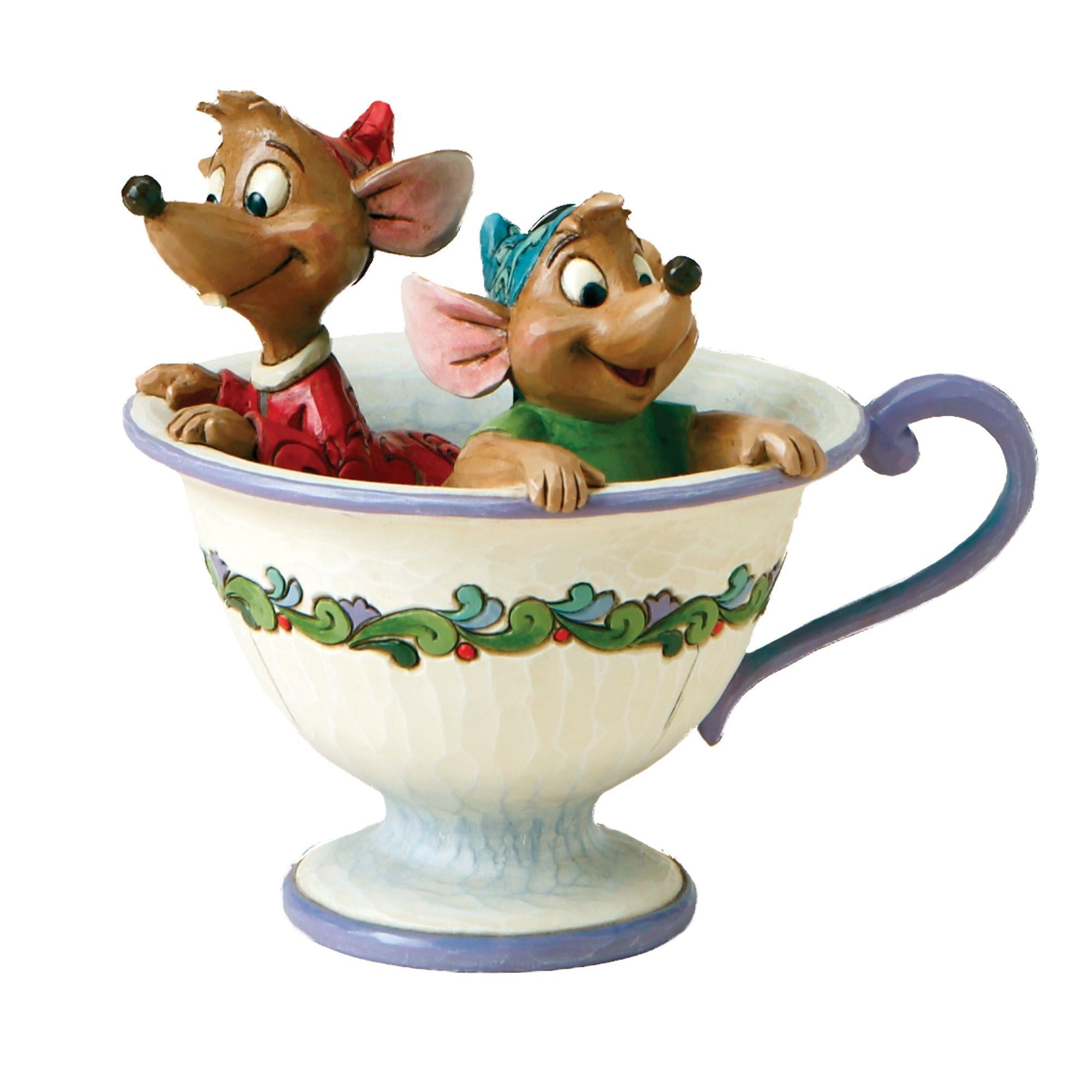 Disney Cinderella Jaq and Gus Teacup Disney Traditions