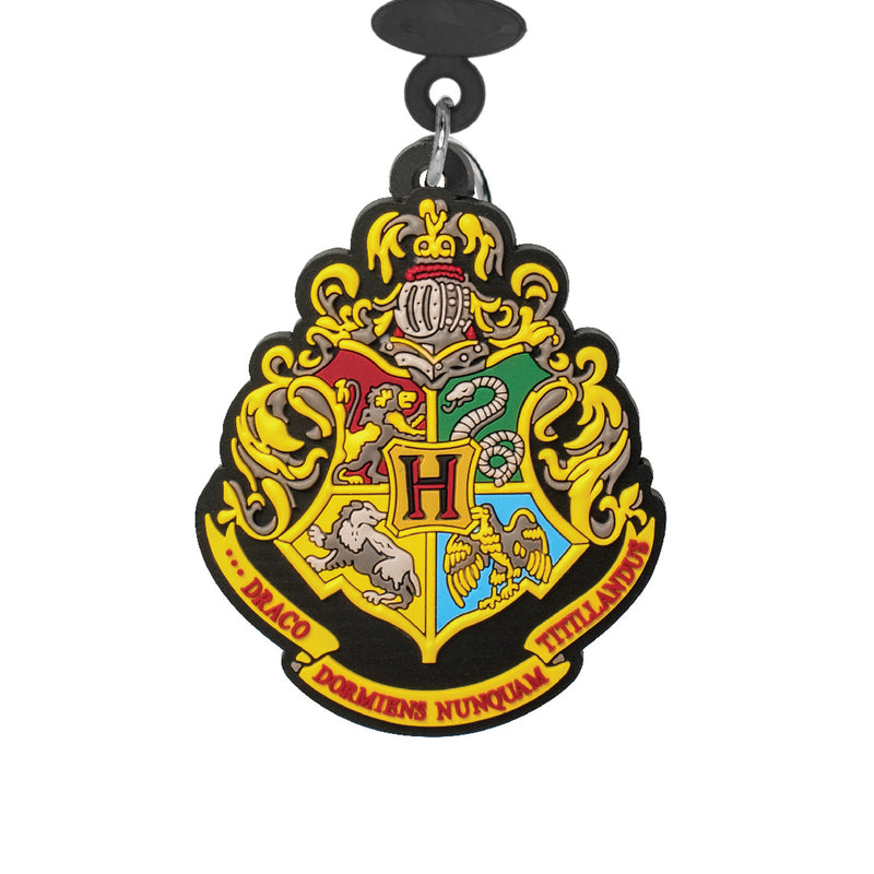 Harry Potter Hogwarts Crest Collectible Soft Touch Bag Clip/Luggage Charm