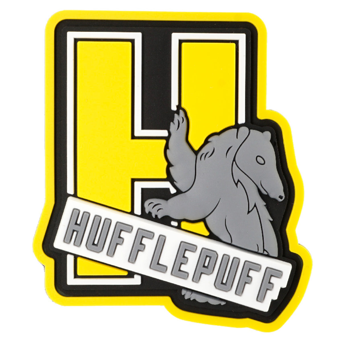 Hufflepuff Letterman Jacket Patch Soft Touch PVC Magnet