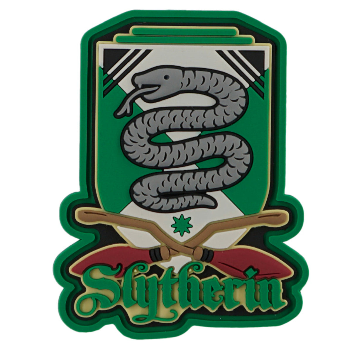 Slytherin Quidditch Team Patch Soft Touch PVC Magnet