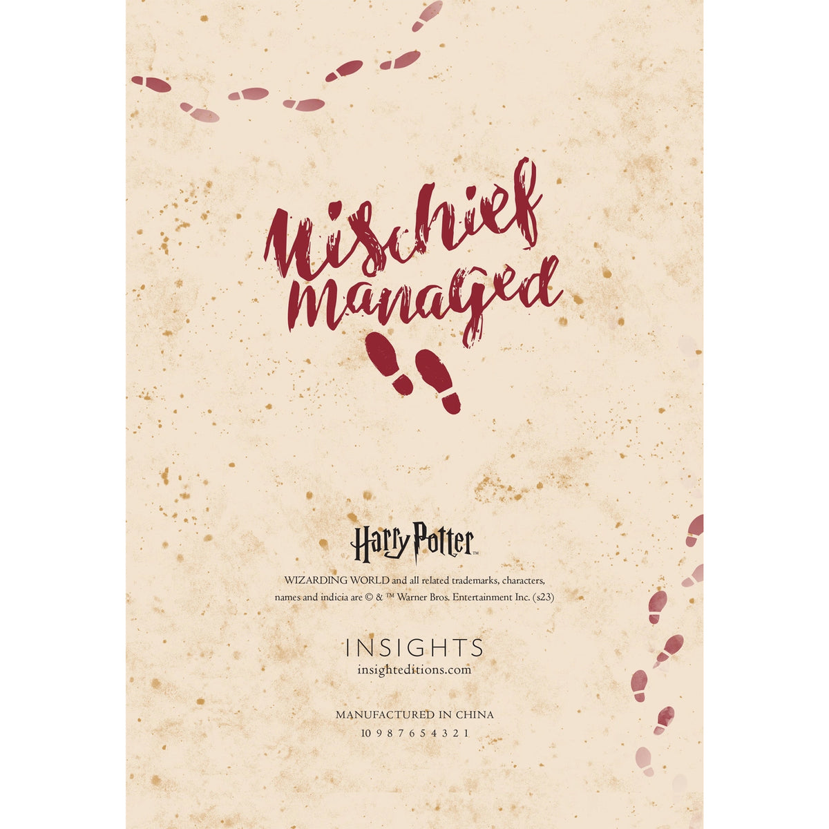 Harry Potter: Marauder&#39;s Map Journal with Ribbon Charm
