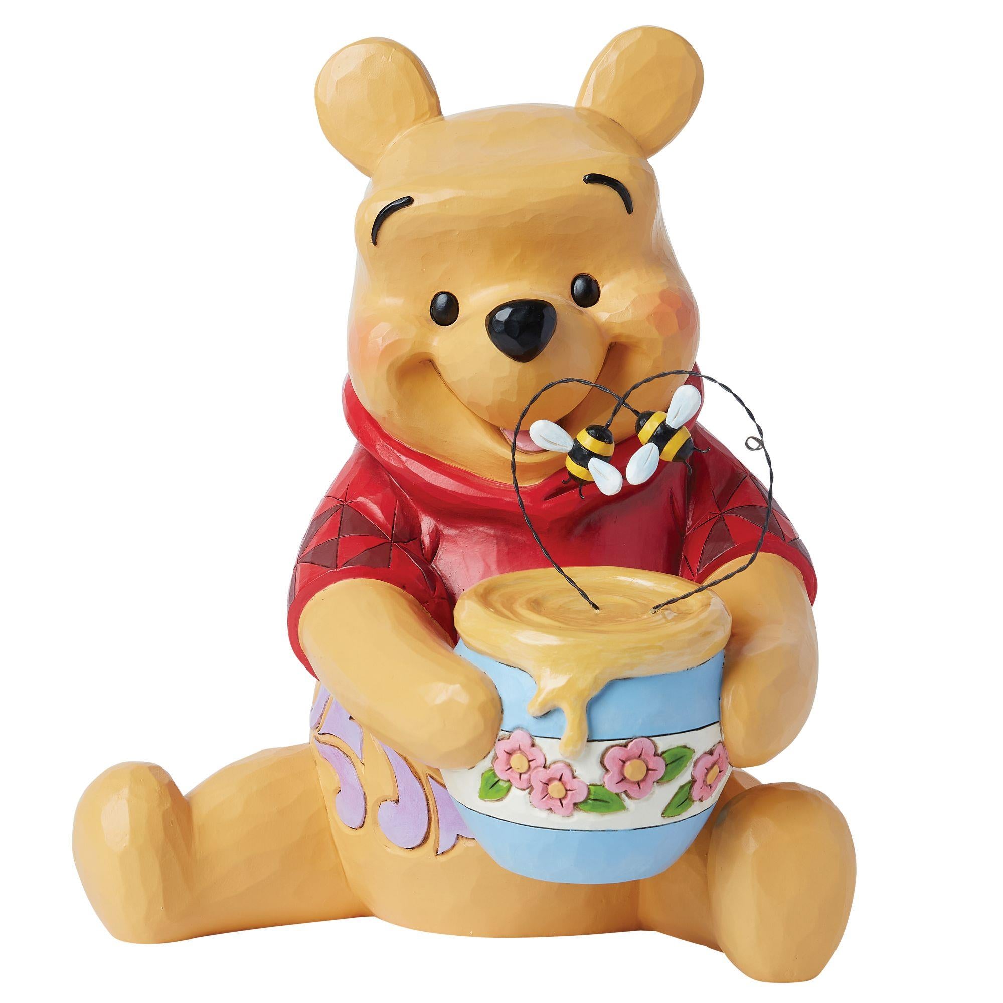 Disney Winnie the Pooh with Honey Pot Big Figure Disney Traditions
