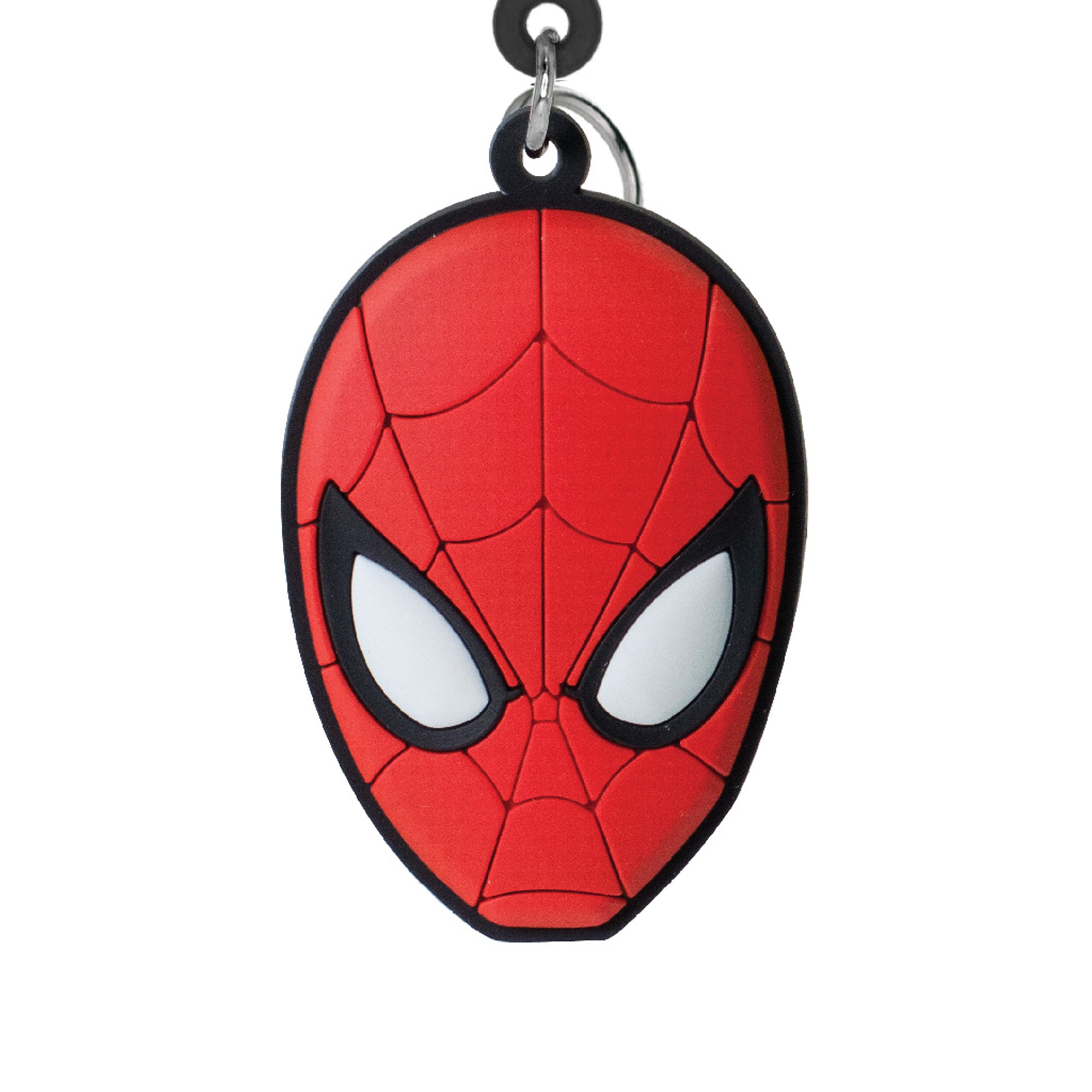 Marvel Spiderman Mask Collectible Soft Touch Bag Clip/Luggage Charm