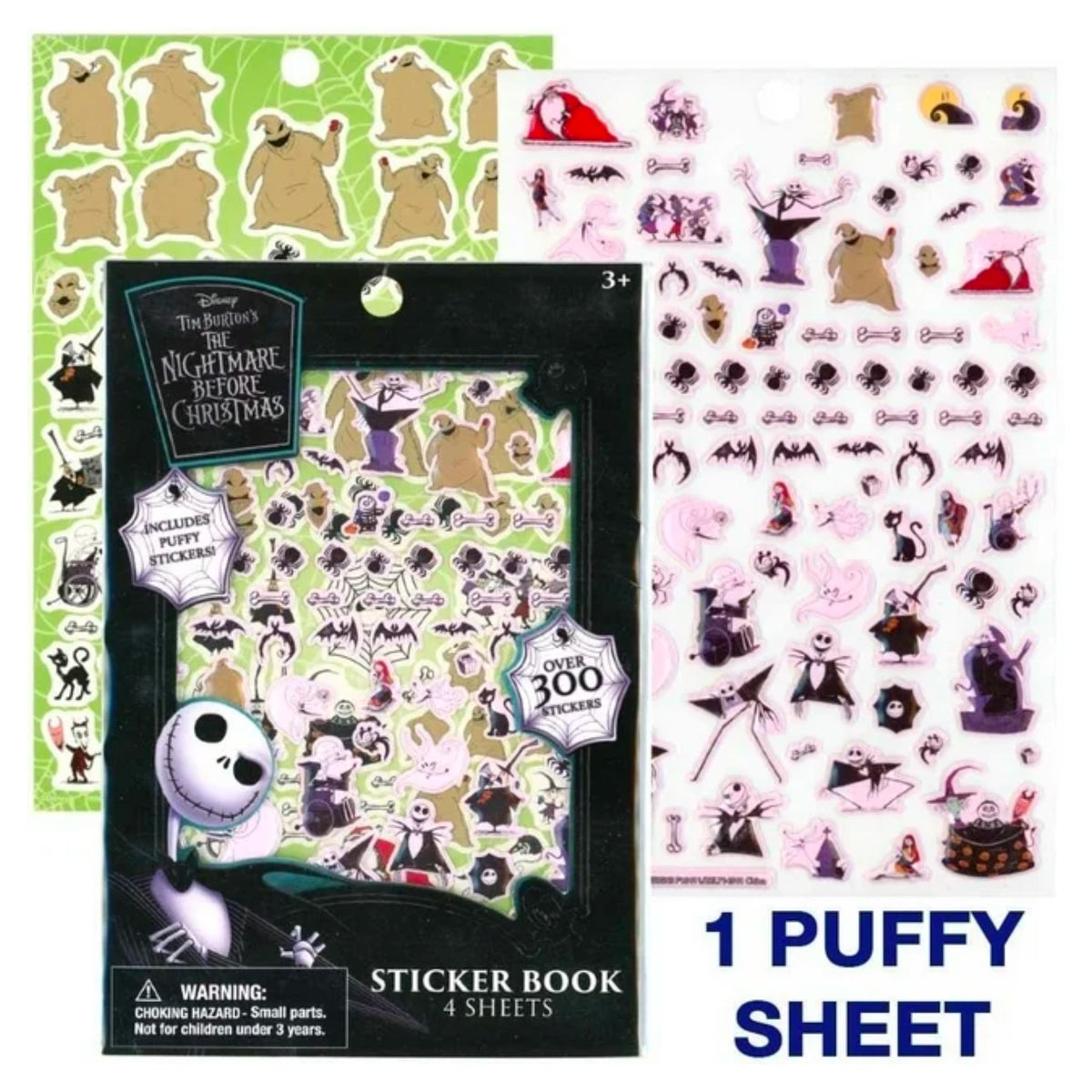 Nightmare Before Christmas Puffy Sticker Book