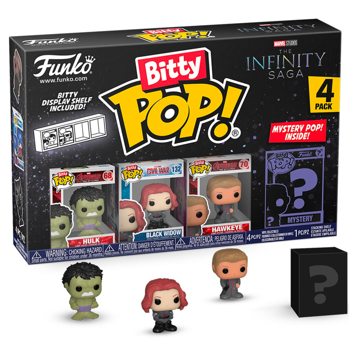 Funko Bitty POP - Avengers Infinity Saga (Hulk, Black Widow, Hawkeye, ?)