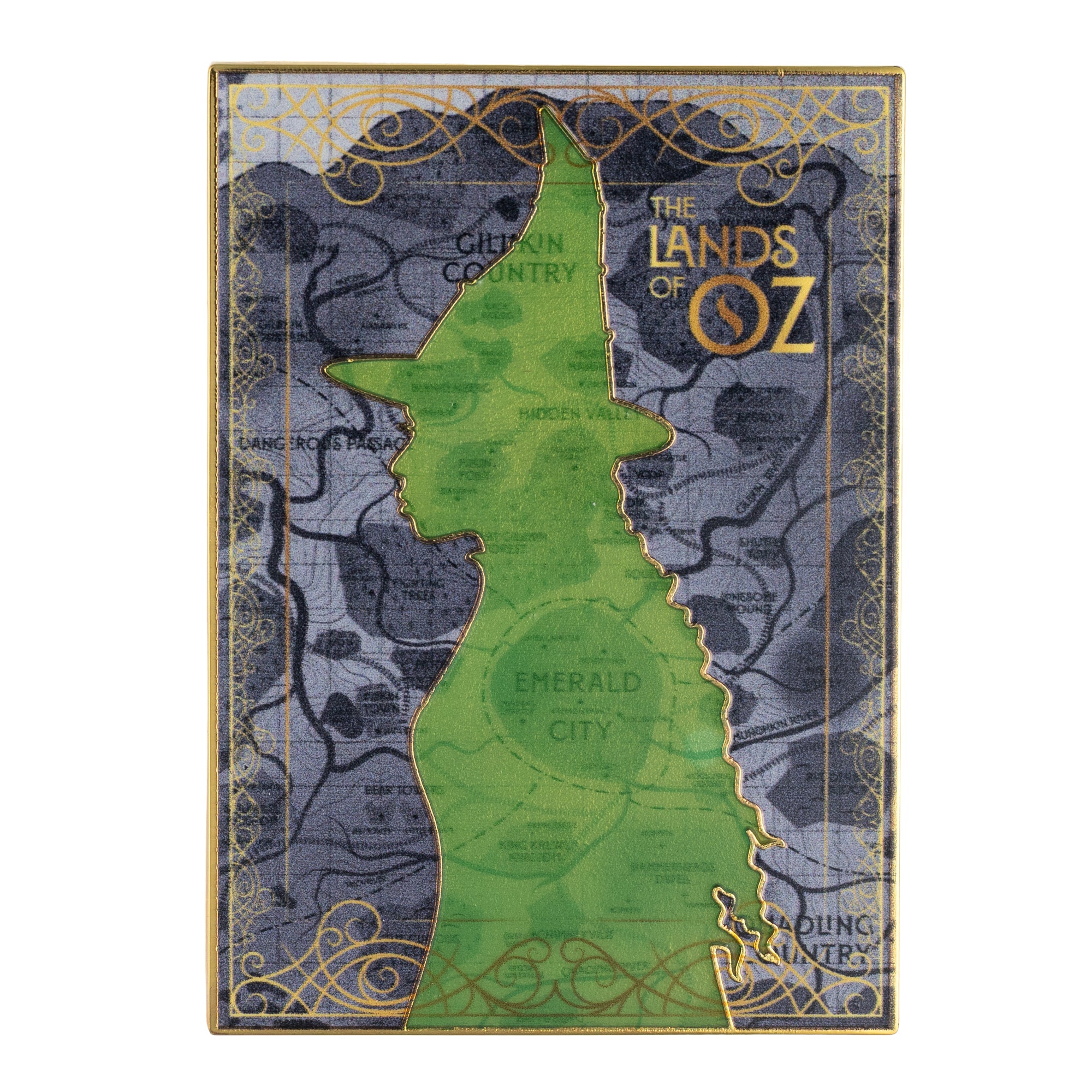 Universal Studios Wicked Elphaba Map of Oz Jumbo Collectible Trading Pin