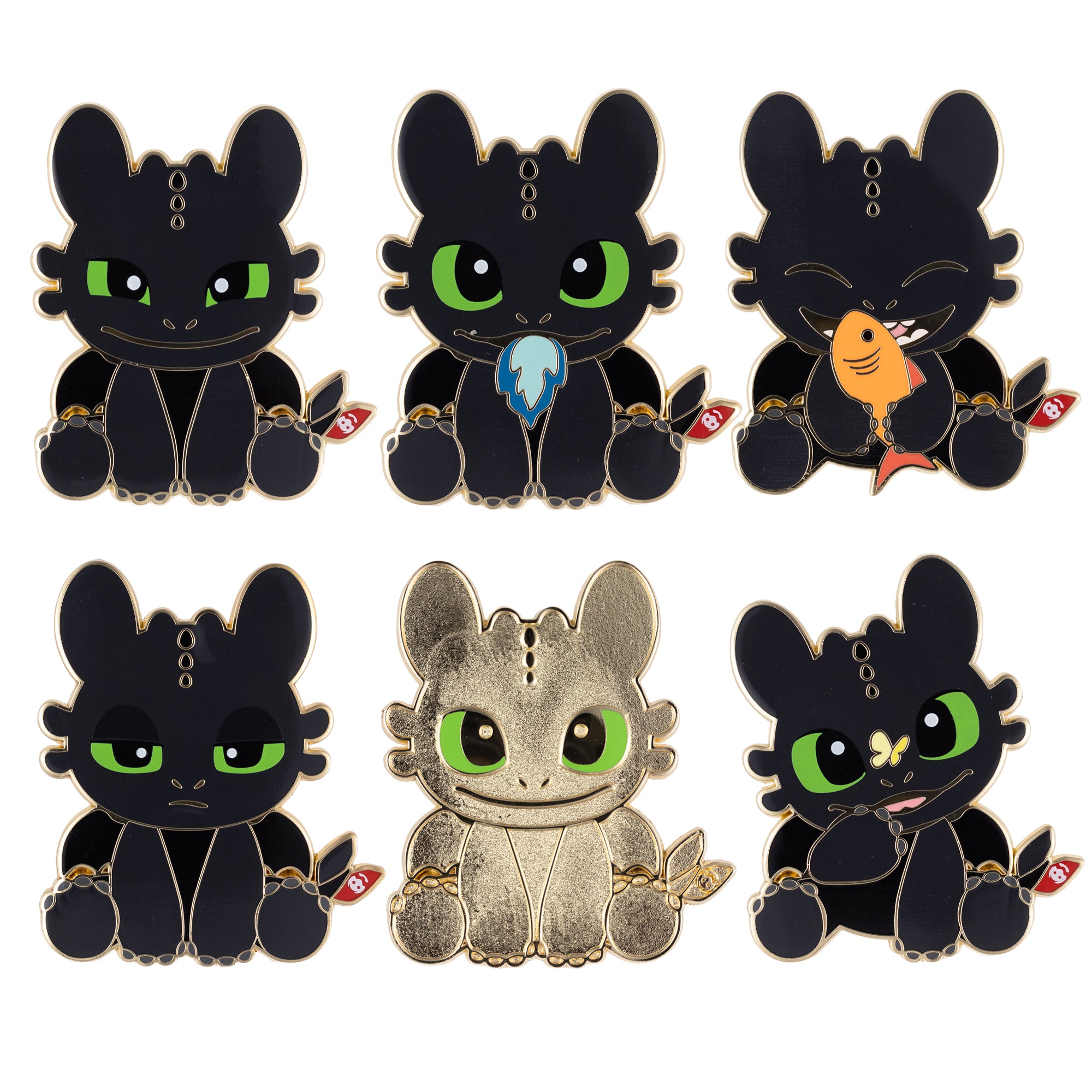 DreamWorks How To Train Your Dragon Toothless Jumbo Mystery Collectible Pin