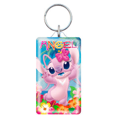 Lilo and Stitch Angel Lucite Key Ring