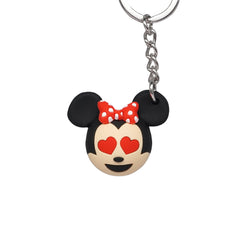 Disney Minnie Mouse Hearts Icon Ball Keychain/Bag Charm
