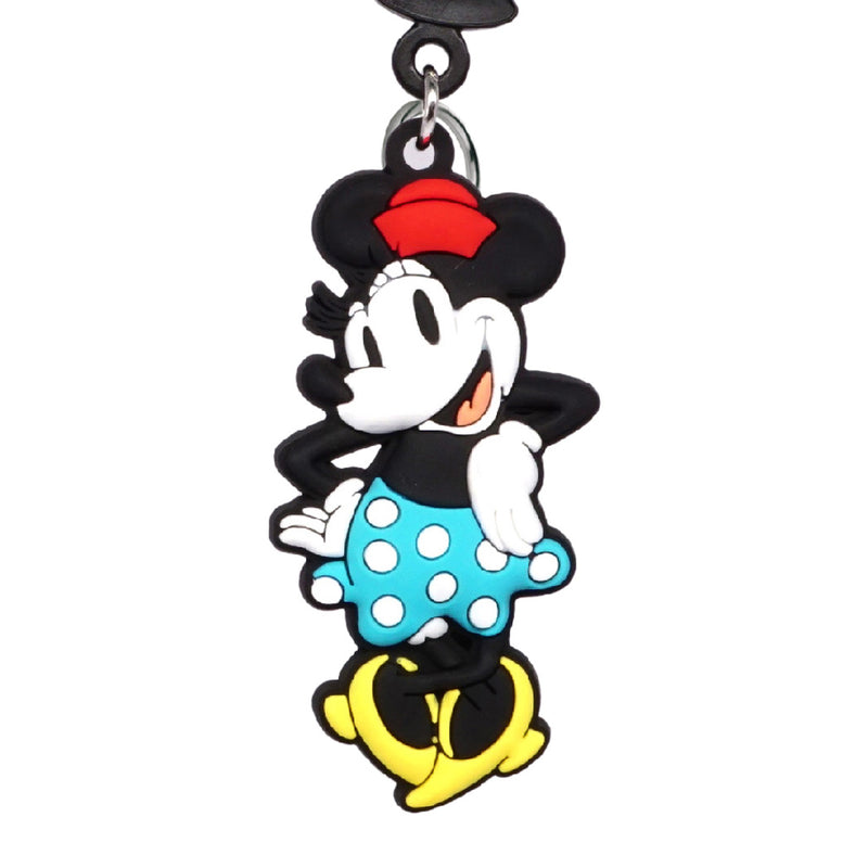 Disney Classic Minnie Mouse Collectible Soft Touch Bag Clip/Luggage Charm