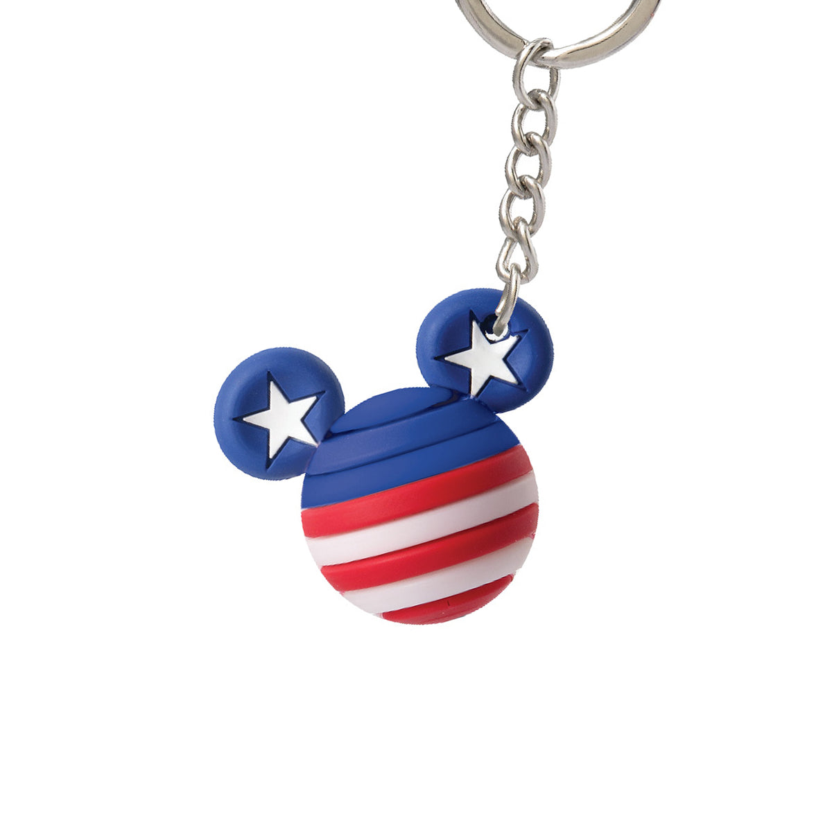 Disney Mickey Mouse American Flag Icon Ball Keychain/Bag Charm
