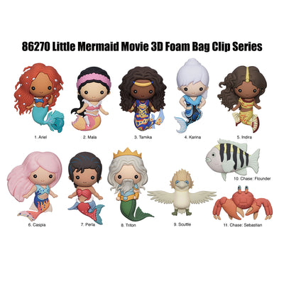 Disney The Little Mermaid Live Action Collectible 3D Bag Clip Series 45 - Mystery Bag