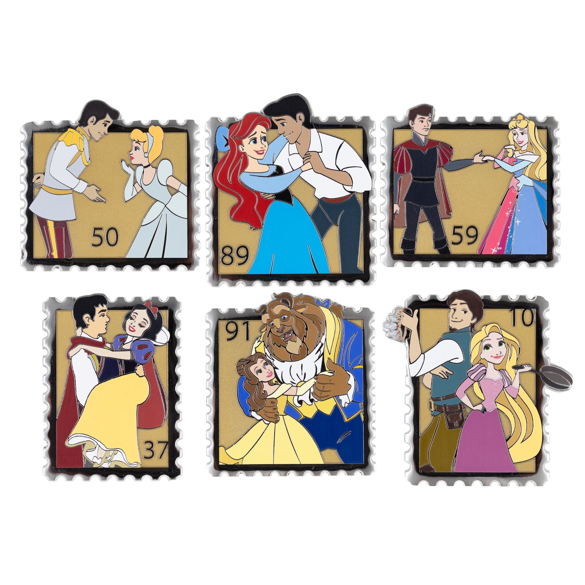 Disney Princess Royal Stamps Mystery Jumbo Collectible Pin