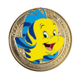 Disney Coin Series The Little Mermaid Flounder Jumbo Collectible Pin