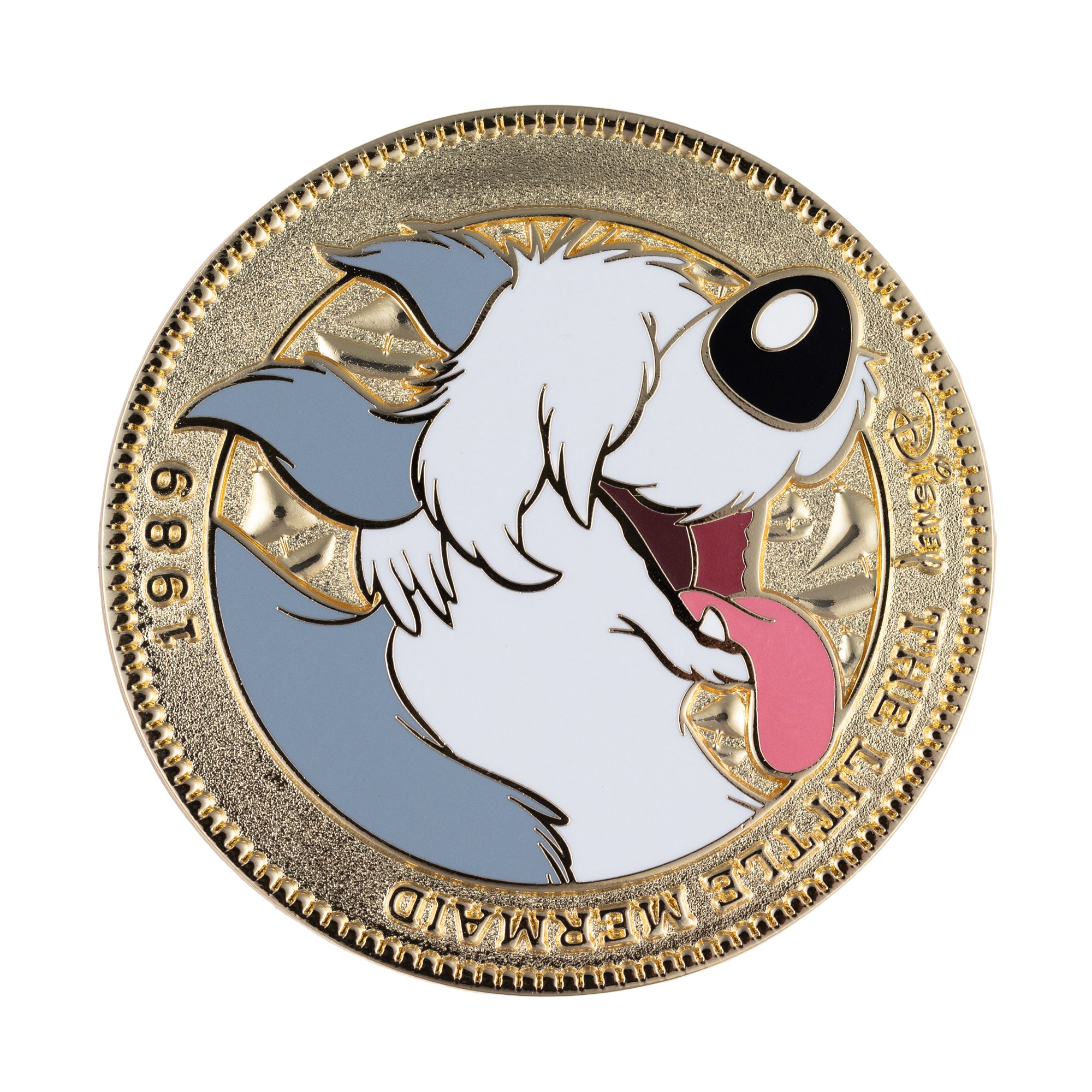 Disney Coin Series The Little Mermaid Max Jumbo Collectible Pin