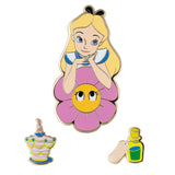 Disney Alice in Wonderland 3 Piece Set Collectible Trading Pin