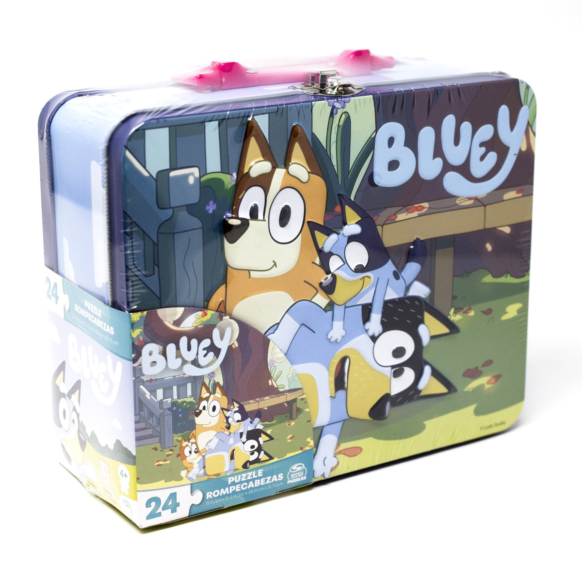 Bluey Tin Lunch Box with 24 Piece Puzzle
