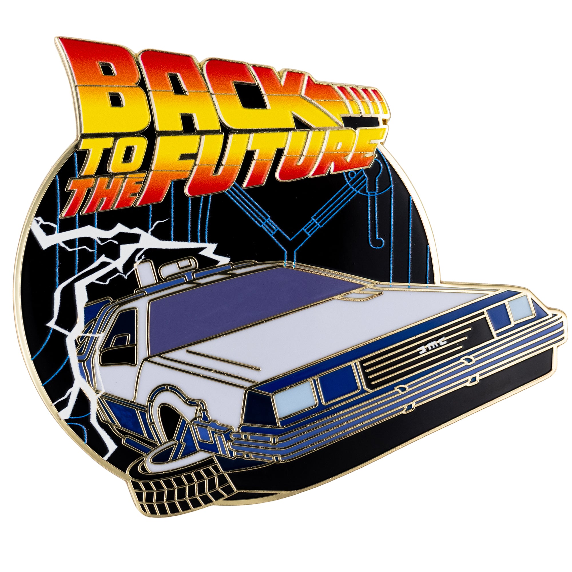 Universal Studios Back to the Future Delorean Jumbo Collectible Pin