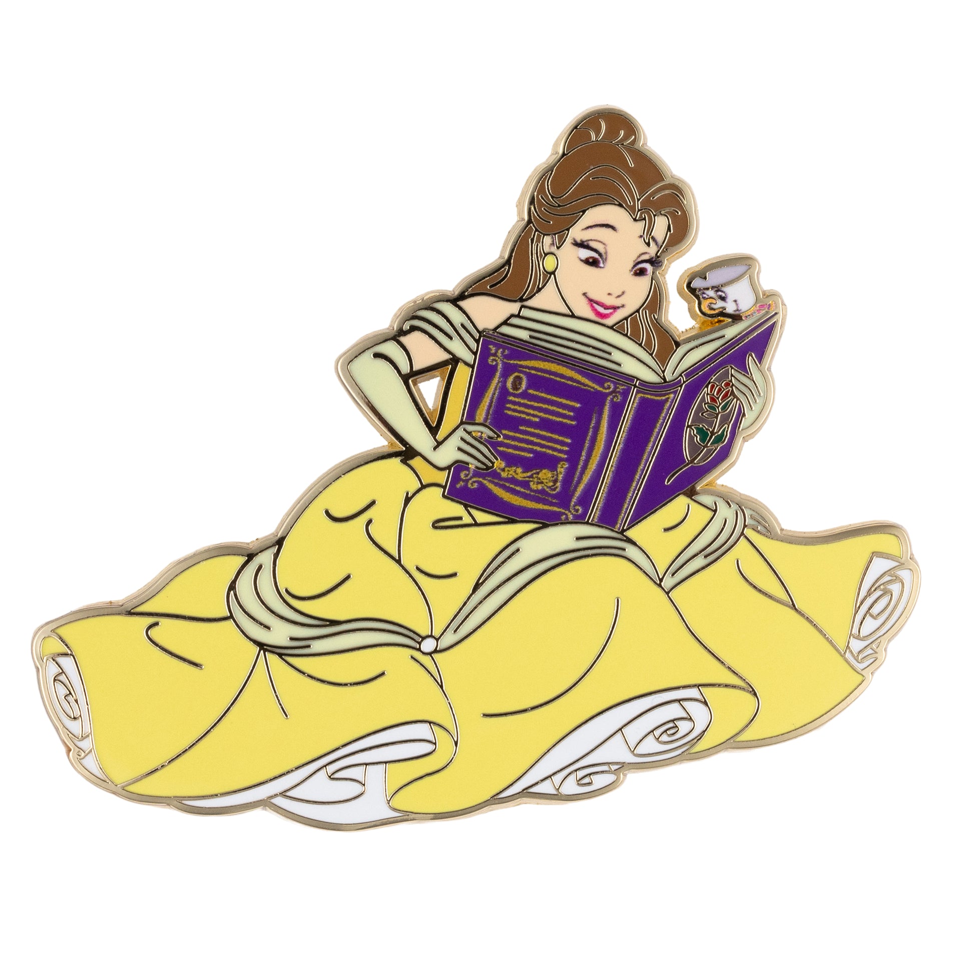 strapless open back dress Disney Beauty and the Beast Belle Reading Jumbo Trading Pin – The Pink a la  Mode
