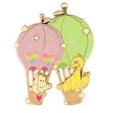 Sesame Street x Care Bears Funshine Bear and Big Bird Collectible Jumbo Pin
