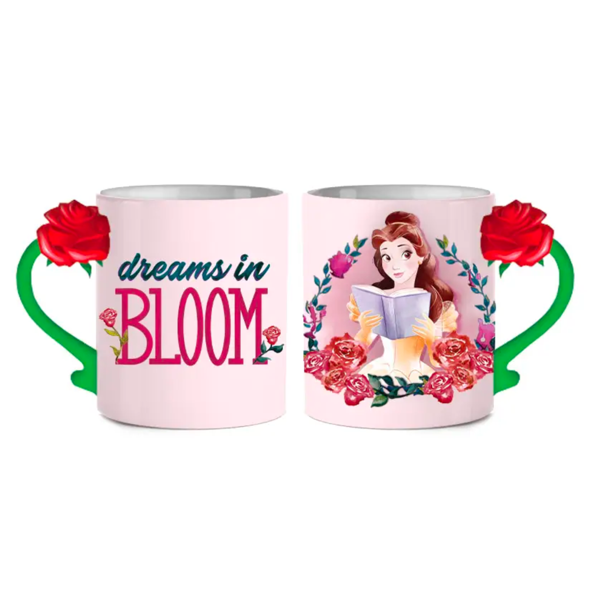Disney Belle Dreams in Bloom Roses 20oz Shaped Handle Mug