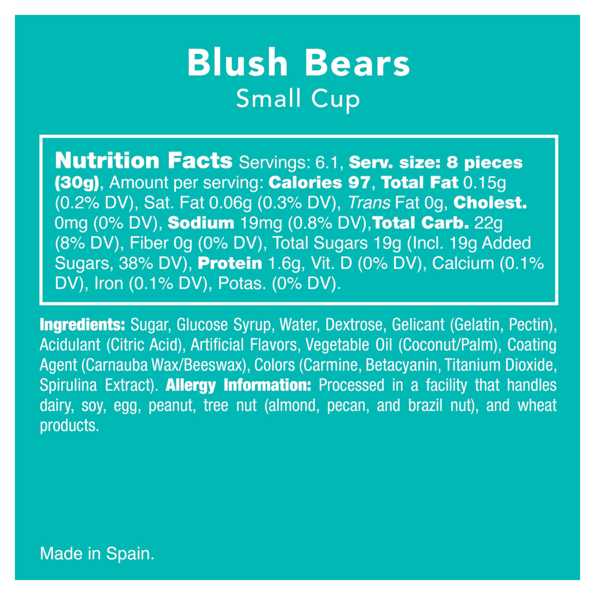 Blush Bears Candy Fruit Gummies - FINAL SALE