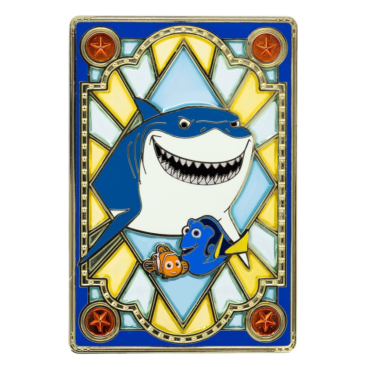 Disney Pixar Stained Glass Series Finding Nemo 3&quot; Collectible Pin Limited Edition 300